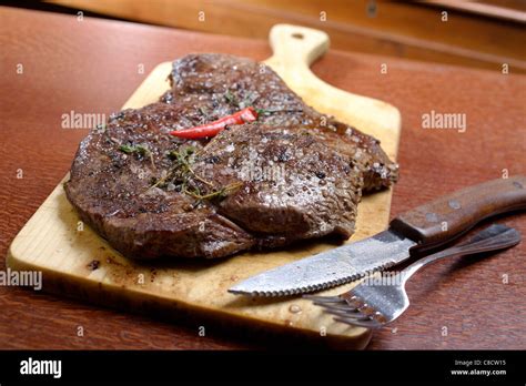 Steak Knuckle Black Angus Stock Photo Alamy