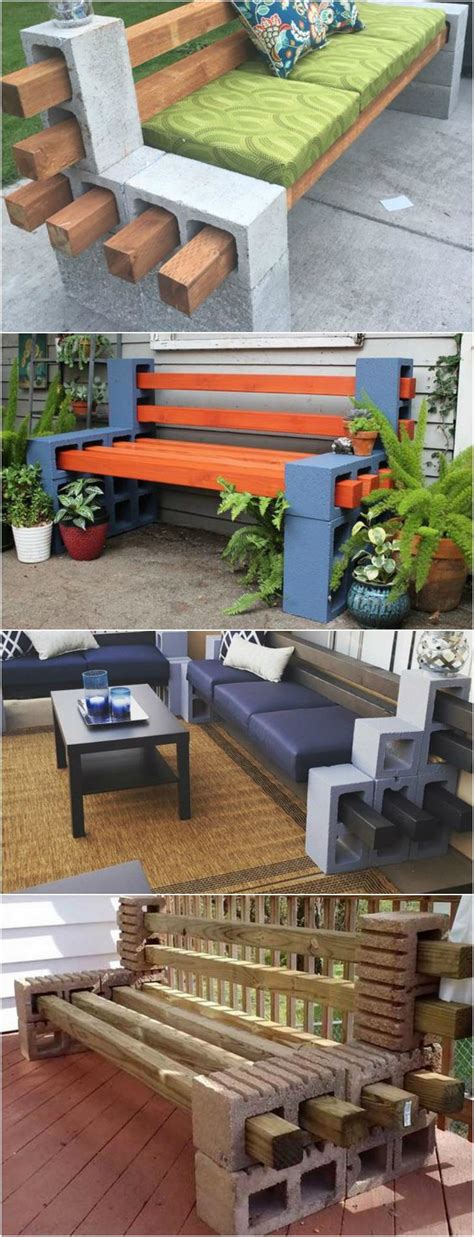 1 DIY Balcony Outdoor Bench AD Cinder Block Project How To Make A