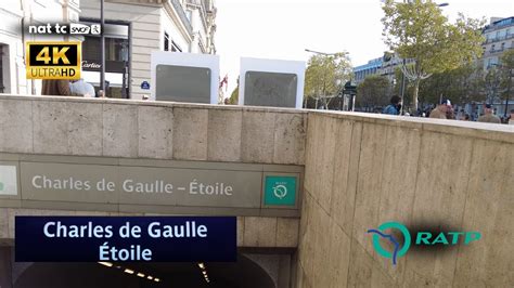 Metro Rer D Couverte De La Station Charles De Gaulles Etoile Youtube