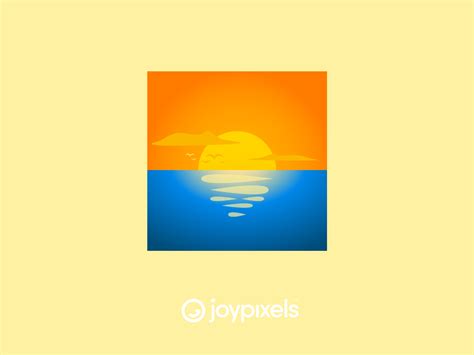 The JoyPixels Sunrise Emoji - Version 5.0 by JoyPixels on Dribbble