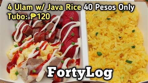 40 Pesos Rice In A Box Negosyo Recipe FortyLog YouTube