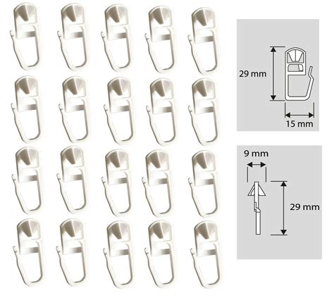 Klick Gleiter Aus Kunststoff F R Gardinenschienen Mit Innenlauf Mengen