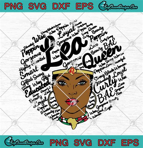 Hot Svg Leo Queen Svg Birthday Queen Svg Black Women Svg Afro Girl