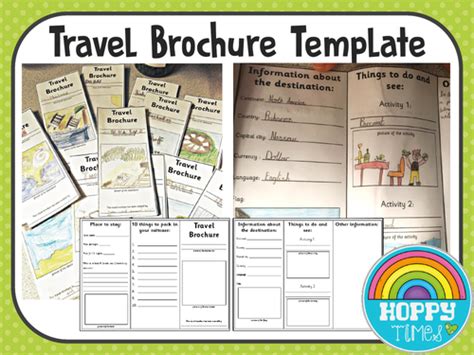 Travel Brochure Template Teaching Resources