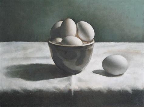 Still Life With Eggs Painting By Matthew Kinsey