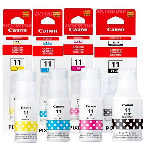 Pack De Tintas Canon GI 11 CMYBK Para G2160 G3160 CANON Falabella