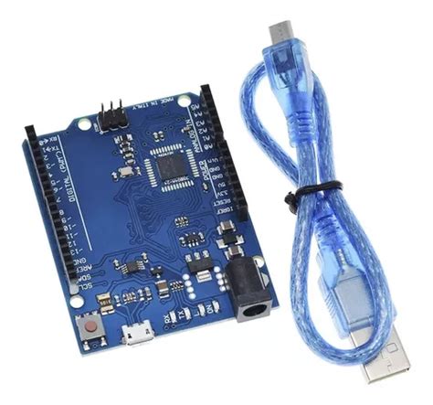 Placa Leonardo R3 Rev3 Atmega32u4 Com Cabo Usb Para Arduino Mercadolivre