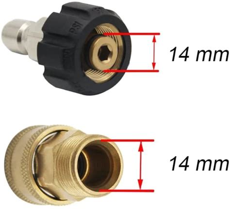 Dropship Pressure Washer Adapter Set Swivel M22 14mm To 3 8 Inch Quick Connector 3 Pcs To Sell