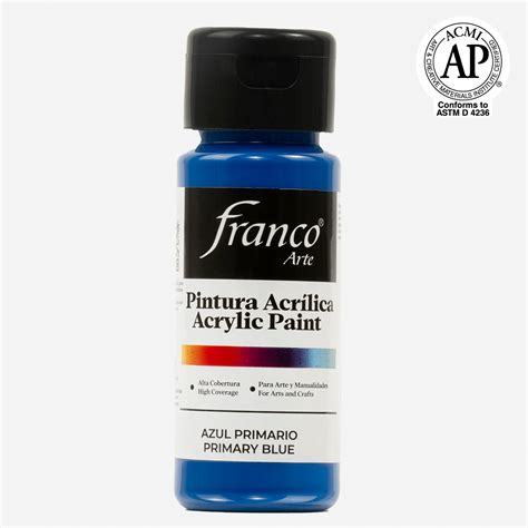 Pintura Acr Lica Azul Primario Franco Qu Mica