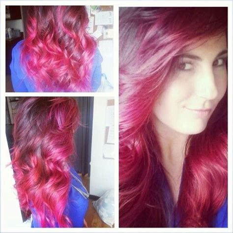 Pravana Wild Orchid Berry Ombre At Salon Domani My Hair Hair Beauty