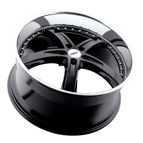 Tsw Jarama Gloss Black With Mirror Cut Lip Wheel 20 X 85 Chevrolet