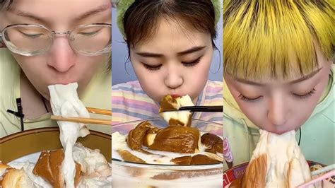 ASMR Mukbang Bread Dipped In Milk Chinese Mukbang Mukbang Kwai