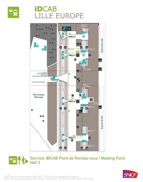Lille eurostar station map - Map of Lille eurostar station (Hauts-de ...