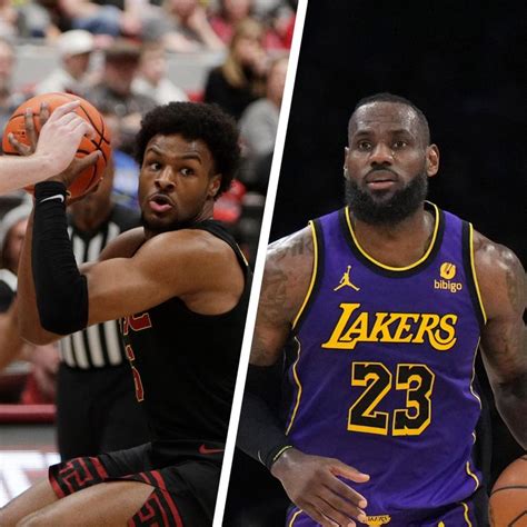 Basket Jouer Avec Son Fils Bronny Le Dernier Rêve De Lebron James En Nba