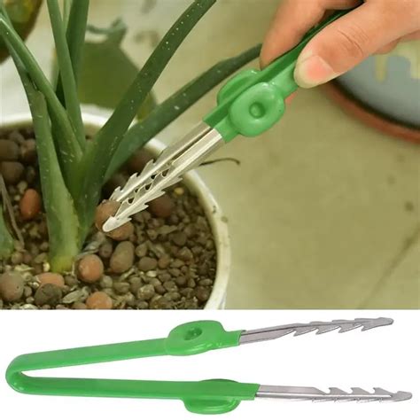 Gardening Tweezer Multifunction Curved Serrated Precision Tweezers