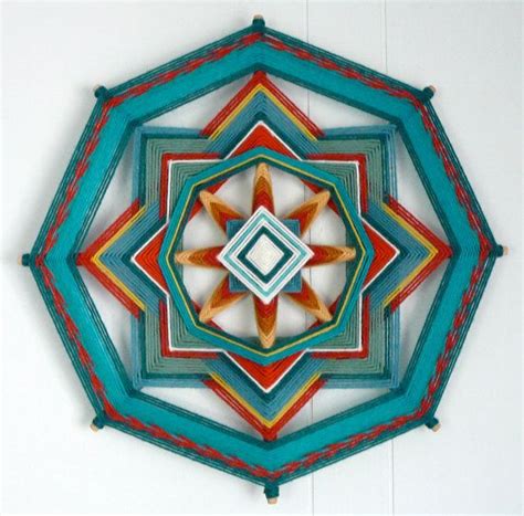 Turquoise Joy A 12 Inch 8sided Ojo De Dios By Jayfroggy On Etsy Ojo