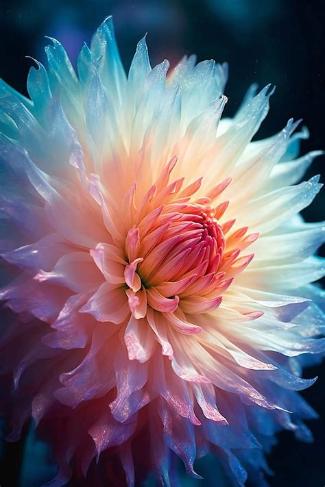 Rainbow Dahlia Photograph by Lilia D - Fine Art America