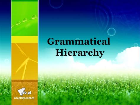 Grammatical Hierarchy Word文档在线阅读与下载 无忧文档