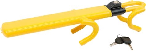 Streetwize Swtbl Twin Bar Steering Wheel Lock Yellow Heavy Duty