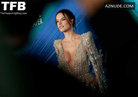Alessandra Ambrosio Sexy Seen Showing Off Her Hot Tits At The AmfAR