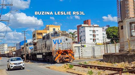 Trem Graneleiro Vazio Liderado Pela Locomotiva Dash 9BB 6188 Portando A