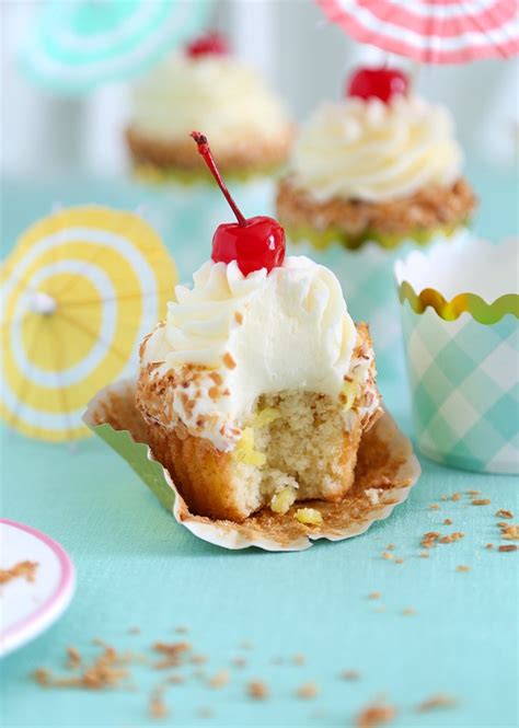 Pineapple Coconut Cupcake