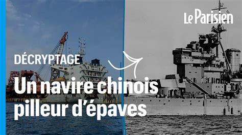 Ce sont des tombes un cargo chinois pille des navires coulés