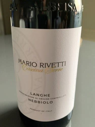 Mario Rivetti Cascina Serre Langhe Nebbiolo Vivino