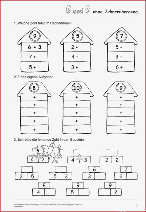 Zehnerübergang Klasse 1 Arbeitsblätter 4 Methoden Kostenlos Für Sie