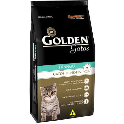 Ra O Golden Gatos Filhotes Sabor Frango Kg Colosso Petshop