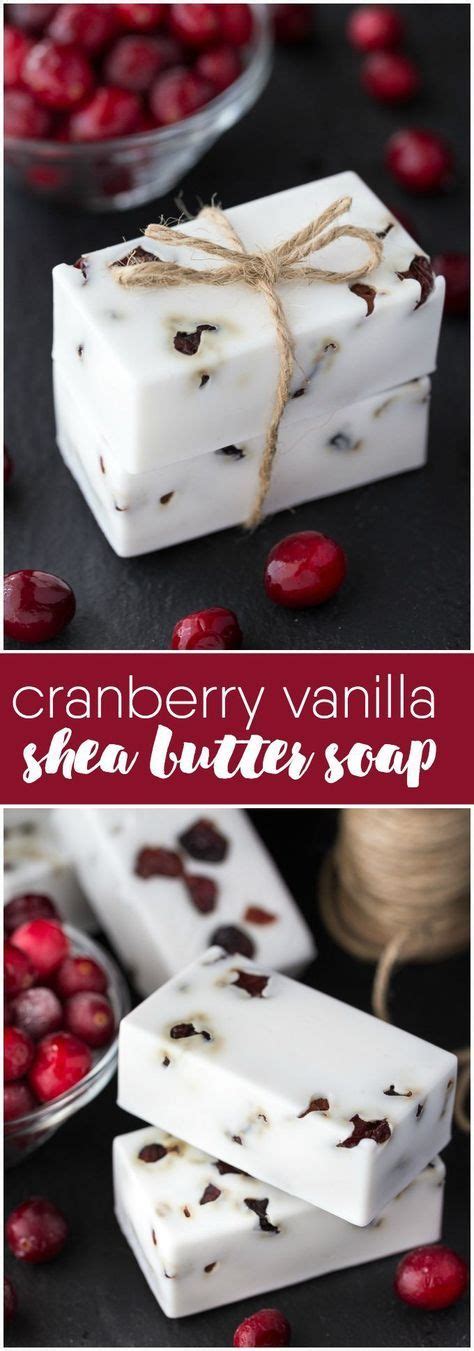 Cranberry Vanilla Shea Butter Soap Make Your Own Diy Soap Perfect For