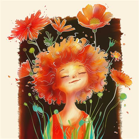 Poppy Girl Abstract Modern Art Free Stock Photo - Public Domain Pictures