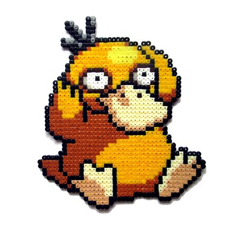 Psyduck Pokemon Perler Bead Sprite