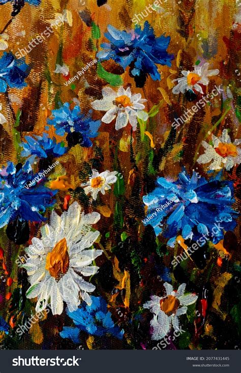 Flowers Paintings Monet Painting Claude Impressionism Stock