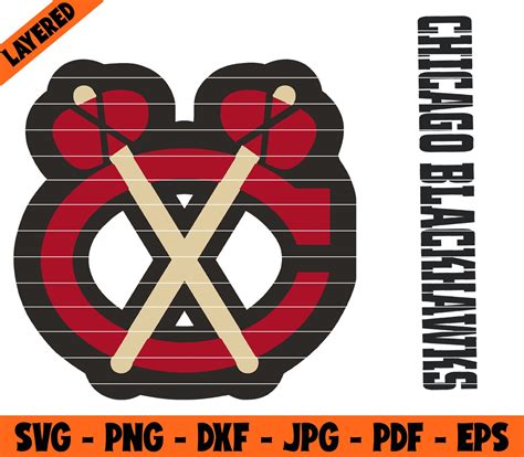 Chicago Blackhawks Svg NHL Svg Bundle hockey svg Hockey | Etsy