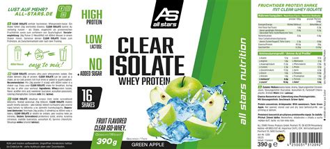 All Stars Clear Protein Isolat Ber Protein G Nstig Bestellen