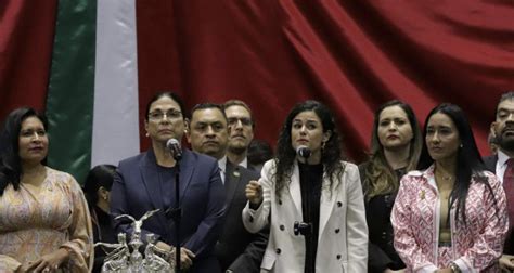 Luisa María Alcalde Entrega V Informe De Gobierno De Amlo Al Congreso Central Municipal