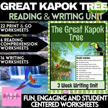 Great Kapok Tree Mentor Text Week Writing Unit Novel Study Tpt