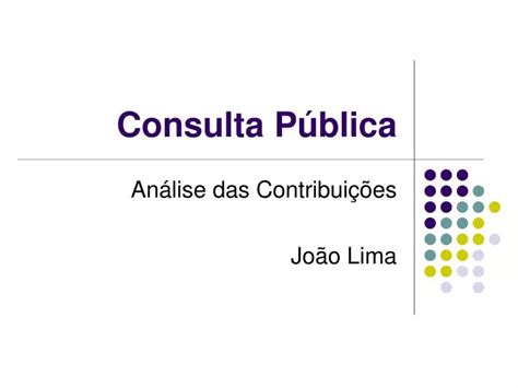 PPT Consulta Pública PowerPoint Presentation free download ID 3789224