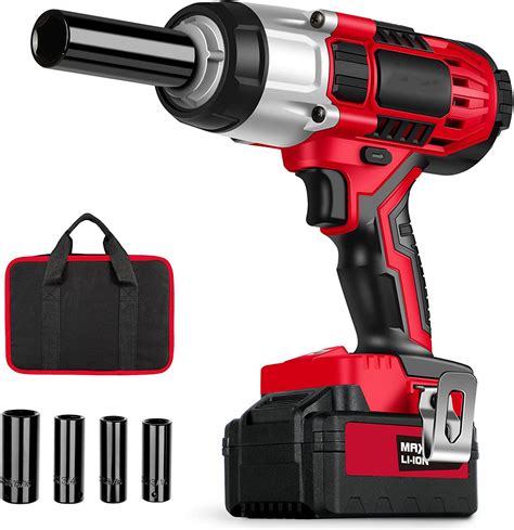 Portable Impact Power Wrench Cordless Wrenches Heavy Duty Electric