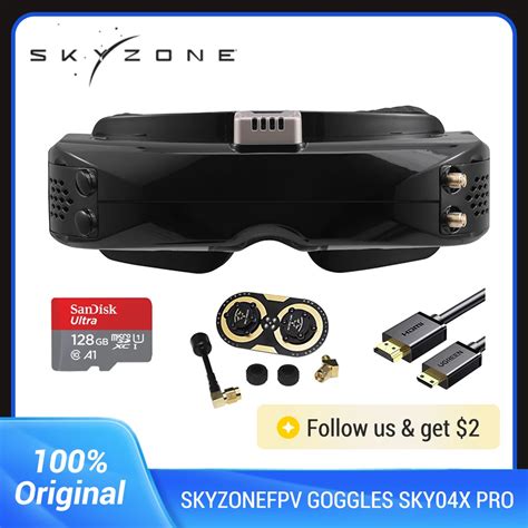 SKYZONE SKY04X PRO FPV GOGGLES OLED 5 8GHz 48CH Steadyview Receiver