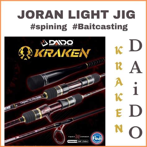 Jual Joran Daido Kraken Light Jigging Spinning Overhead 180cm Fuji