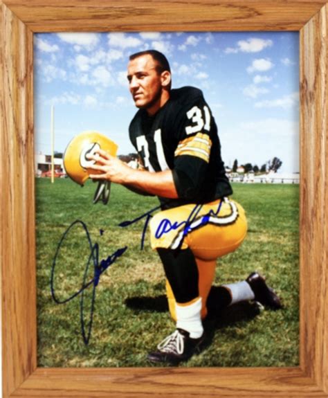 Lot Detail - 2000's Jim Taylor Green Bay Packers Signed 10" x 12 ...