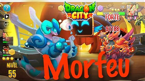 Dragon City Testando Dragão Lendário Morfeu nível 55 Ouro 3 YouTube