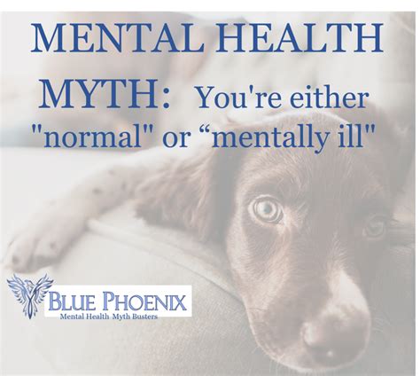 Mental health myth - you're either normal or mentally ill - Blue Phoenix