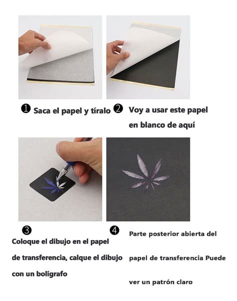 Papel Hectografico Calca Stencil Hojas Para Tatuar Paquet Mercadolibre