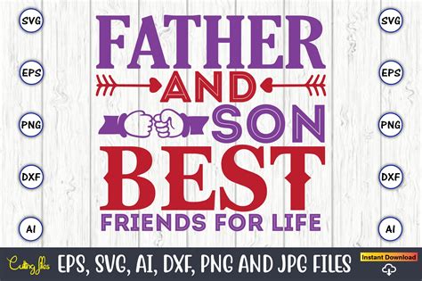 Father And Son Best Friends For Life Svg Graphic By ArtUnique24