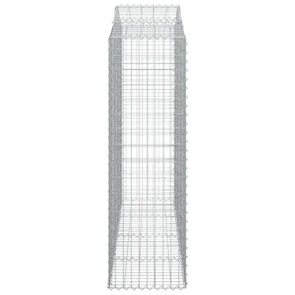 Vidaxl Paniers Gabions Arqu S Pcs X X Cm Fer Galvanis