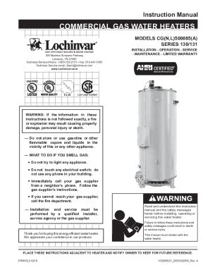 Fillable Online Lochinvar Announces New Larger Crest Condensing