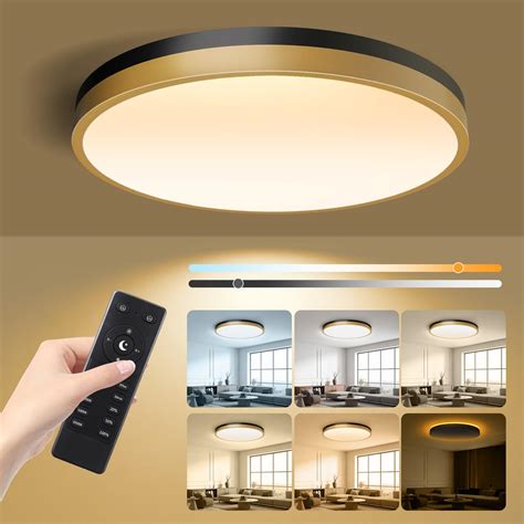 lightania   flush mount ceiling light  remote control night